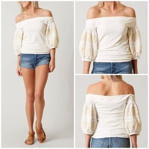 Free People Rock with It Top -Ivory- Size M